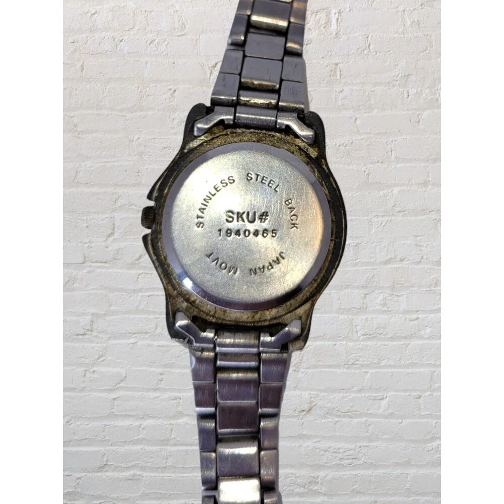 Vtg Edison Unisex Swiss Army Watch SKU# 1940465 Glow in Dark Hands Untested